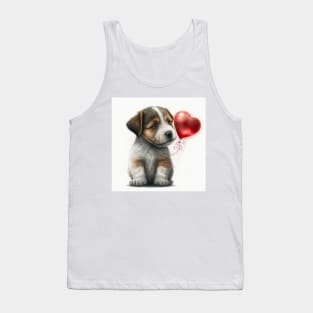 Valentines puppy dog - a Furr-fect valentine gift for your dog-loving pet lover Tank Top